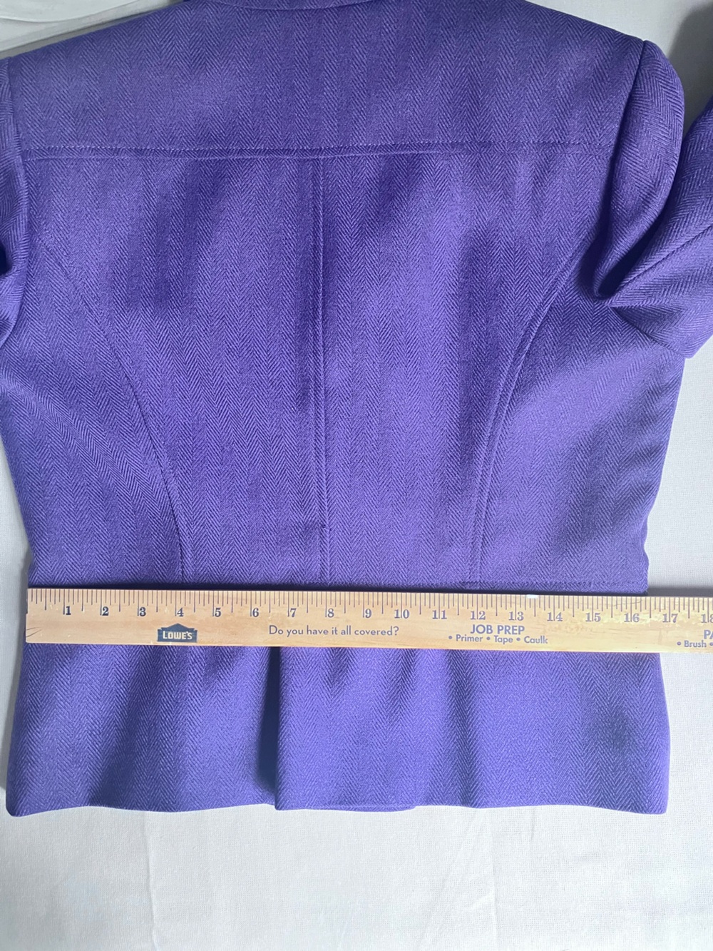Tahari Arthur S Levine Jacket Blazer Purple Double Breasted 8P - Picture 12 of 15